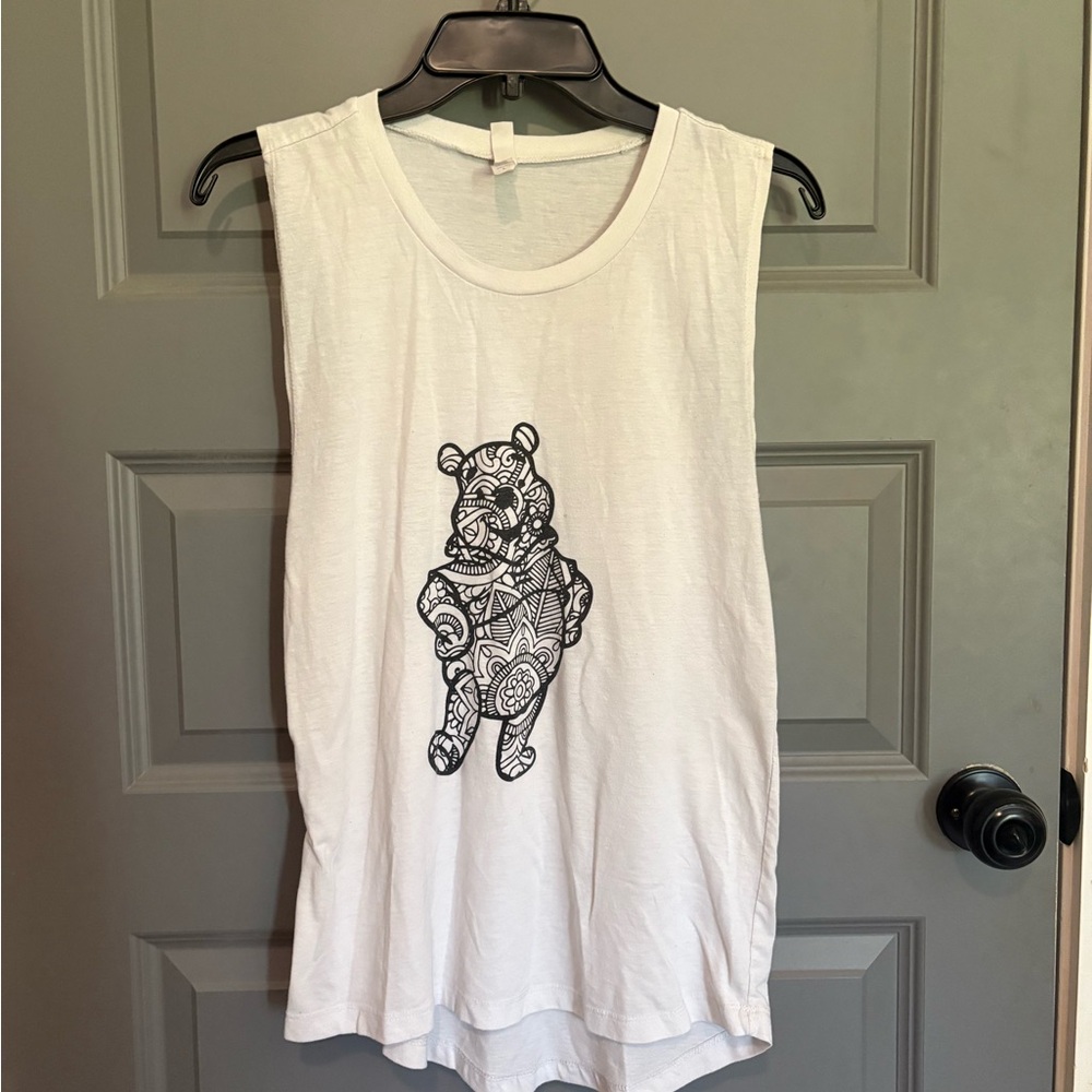 White Winne the Pooh Tank Top